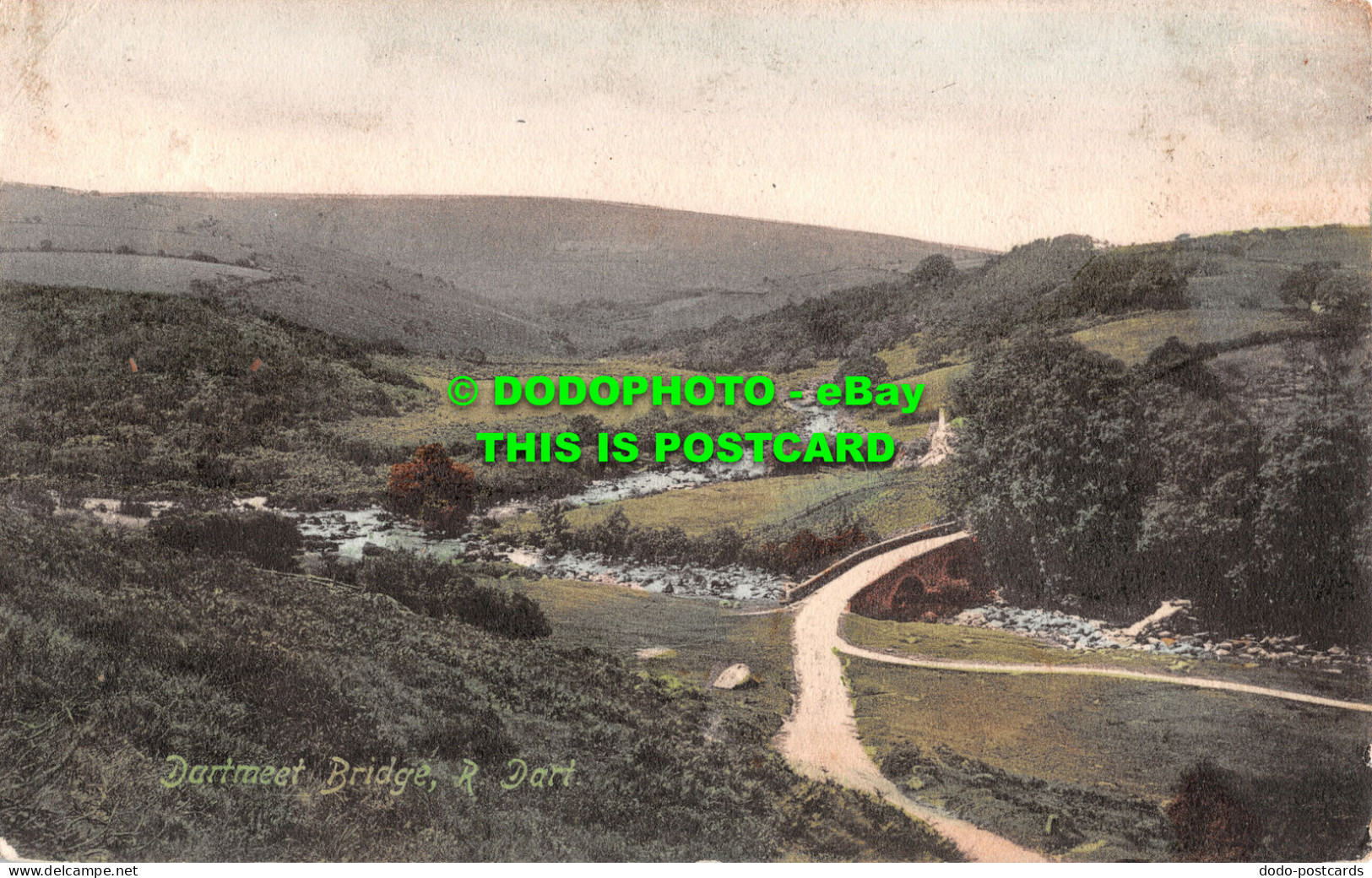 R507769 Dartmeet Bridge. R. Dart. F. Frith. No. 25943. 1908 - Mondo