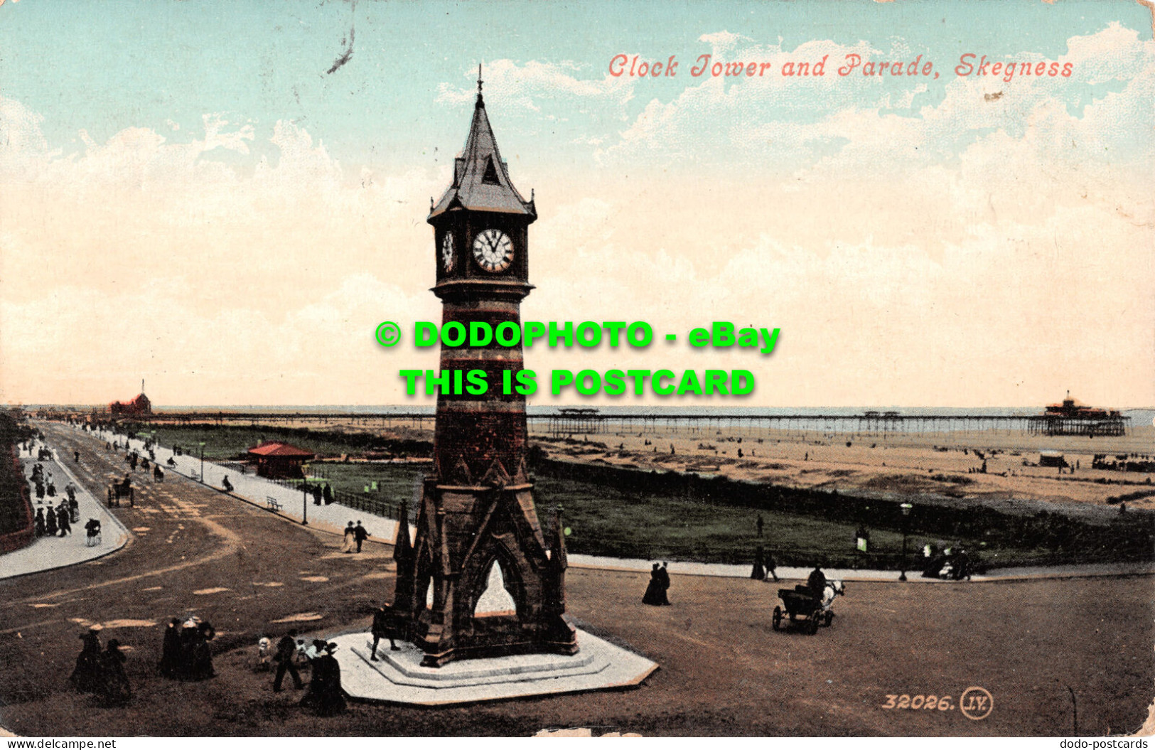 R507770 Skegness. Clock Tower And Parade. Valentine Series - Mondo