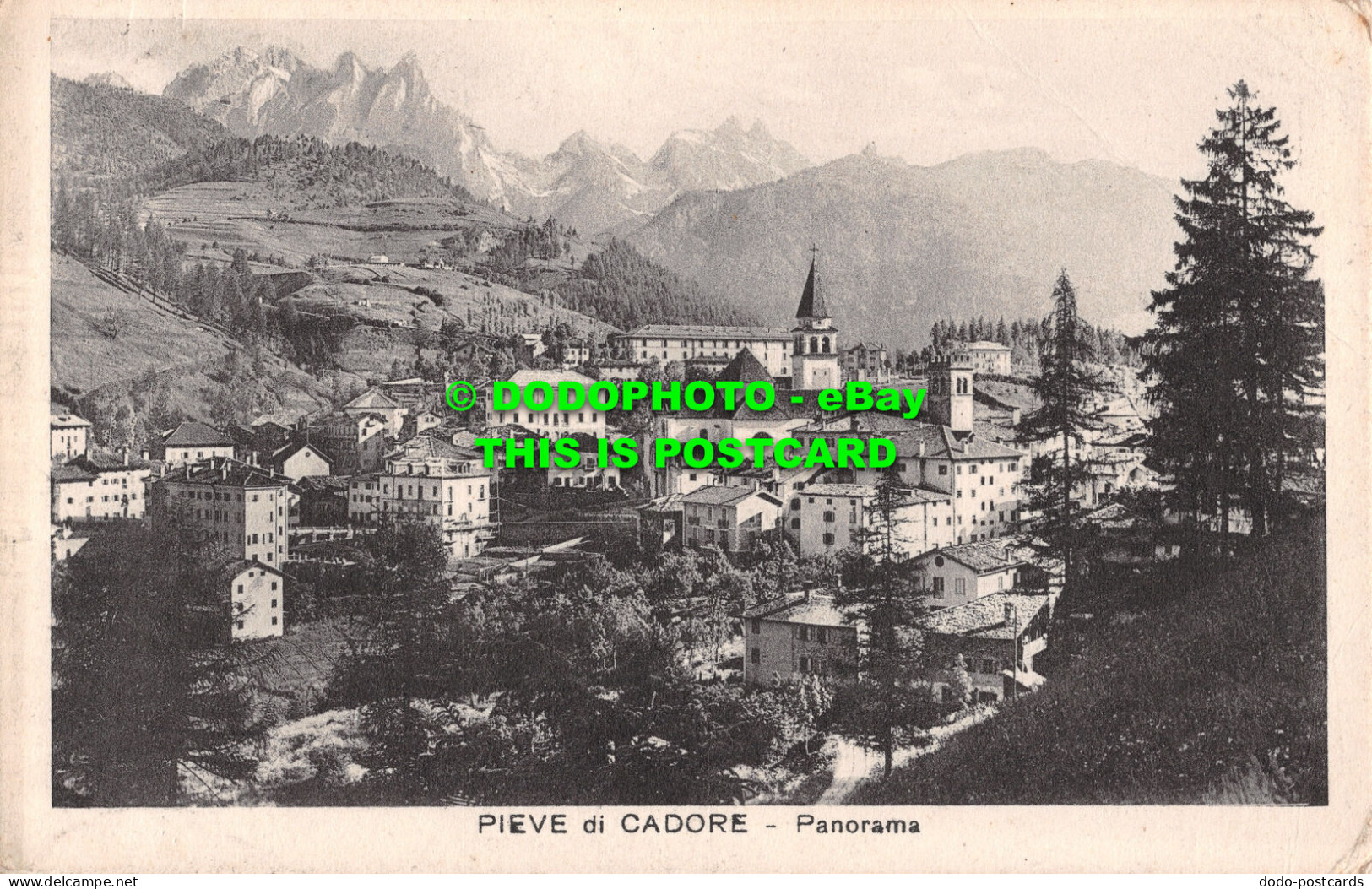 R507161 Pieve Di Cadore. Panorama. G. And P. Losego. 1927 - Mondo