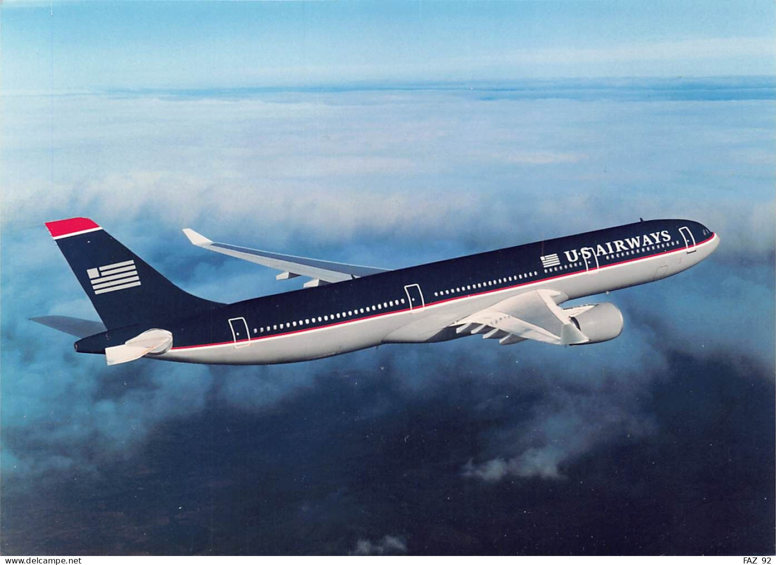 Airbus A330-300 In US Airways Colours - 180 X 130 Mm. - Photo Presse Originale - Luftfahrt