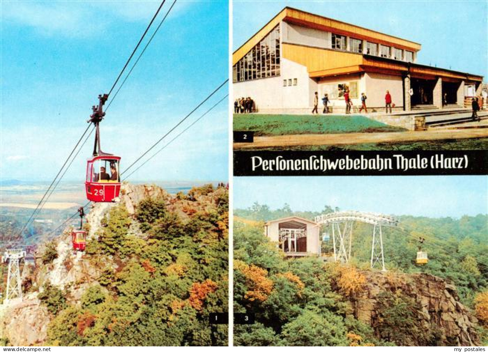 73884612 Thale Harz Personenschwebebahn Bergstation Panorama Thale Harz - Thale