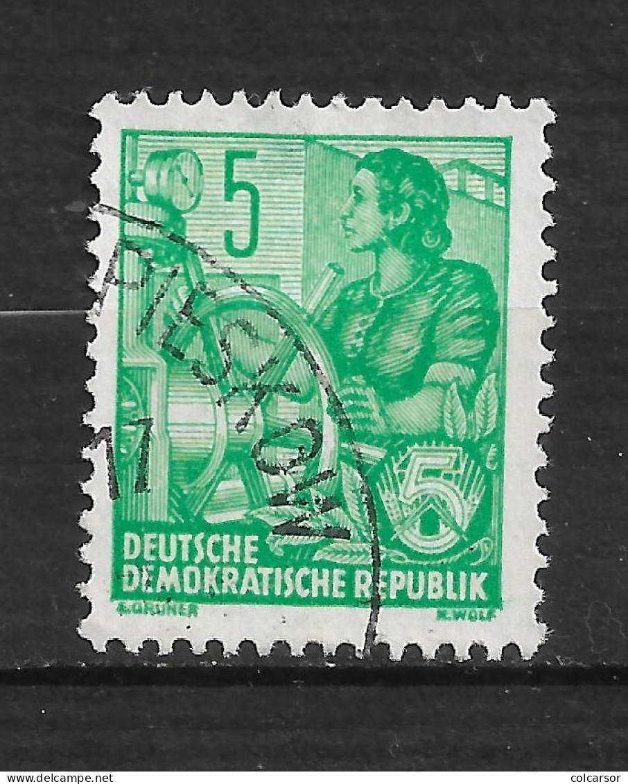 ALLEMAGNE   REPUBLIQUE DÉMOCRATIQUE  N°   118     " PLAN QUINQUENNAL  " - Used Stamps