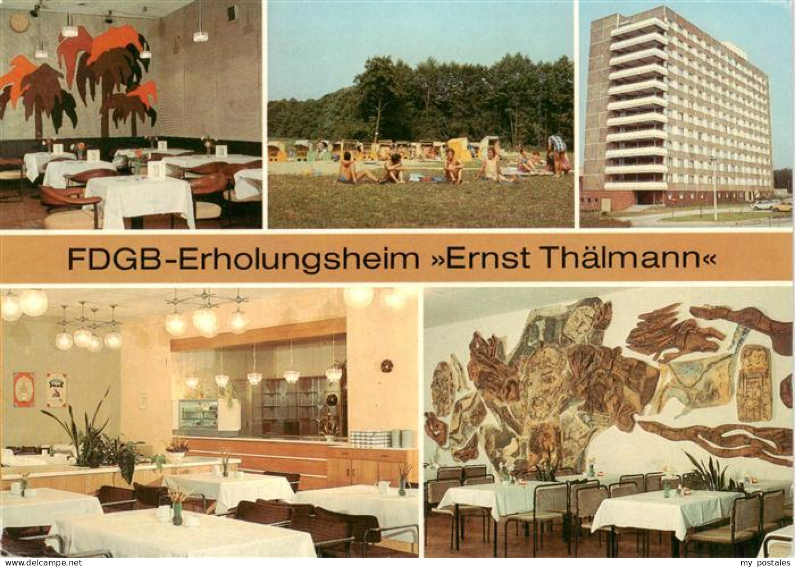 73884604 Rheinsberg FDGB Erholungsheim Ernst Thaelmann Bar Am Strand Aussenansic - Zechlinerhütte