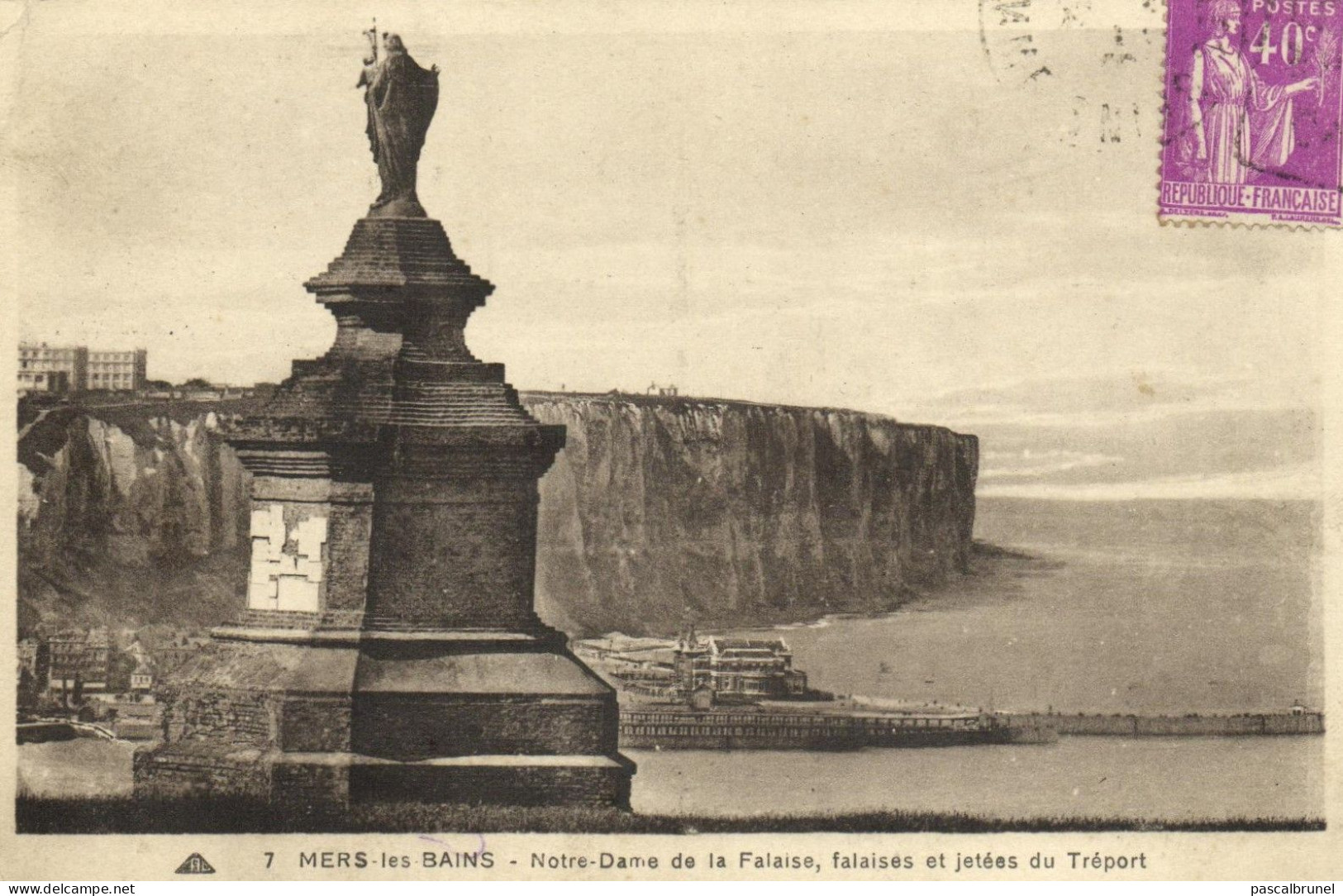 MERS LES BAINS - NOTRE DAME DE LA FALAISE - FALAISES ET JETEES DU TREPORT - Mers Les Bains