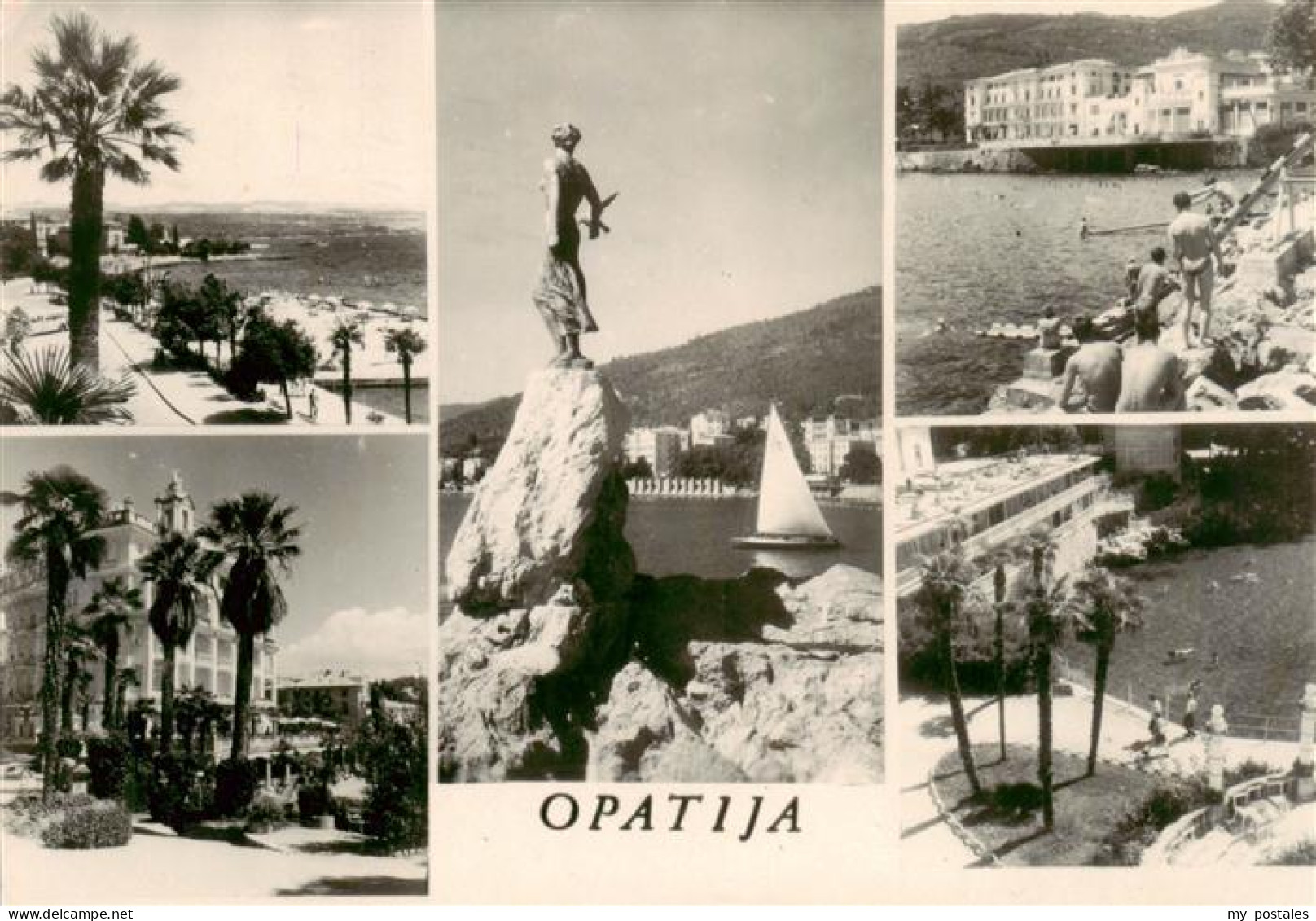 73884569 Opatija Abbazia Teilansichten Kuestenort Bucht Denkmal  - Croatie