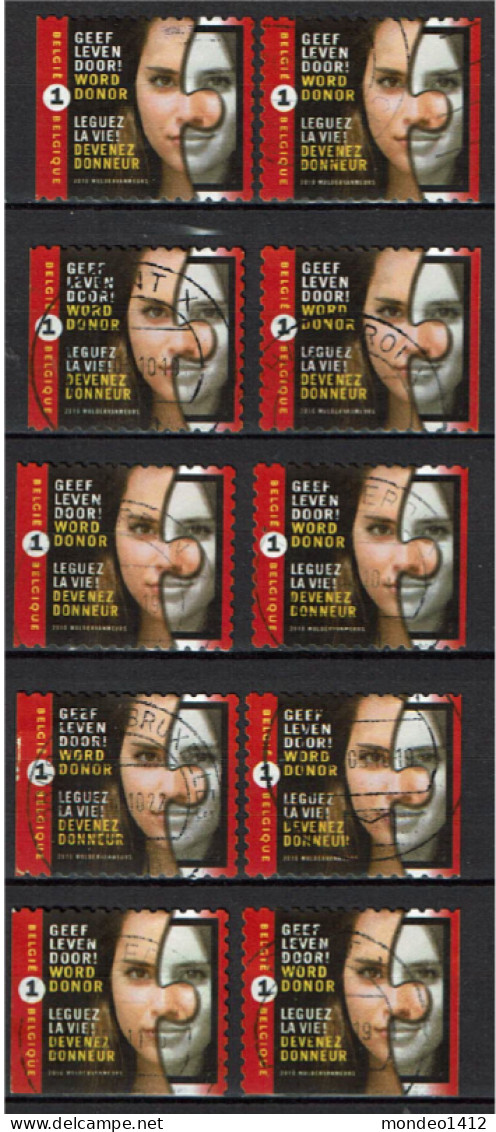 België OBP 3991 - Zegels Uit Boekje B110 - Orgaandonatie - Used Stamps