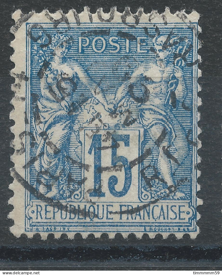 Lot N°82808   N°101, Oblitéré Cachet à Date De PARIS_14 "R.DE STRASBOURG" - 1876-1898 Sage (Type II)