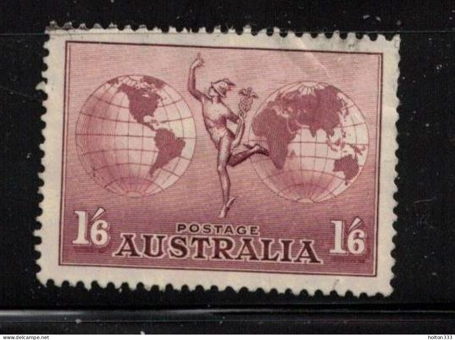 AUSTRALIA Scott # C5 Used - Mercury & Globe - Used Stamps