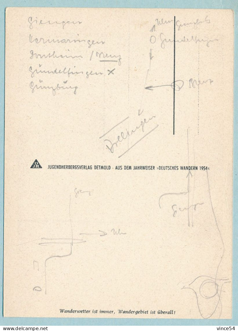 Vom Winde Getrieben - Poussé Par Le Vent - Deutsches Wandern 1954 - Randonnée Allemande 1954 - Rudersport