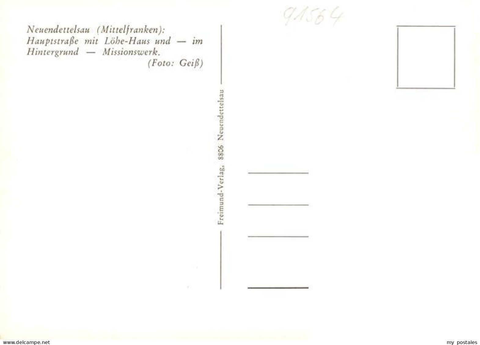 73884511 Neuendettelsau Hauptstrasse Mit Loehe Haus Und Missionswerk Neuendettel - Neuendettelsau