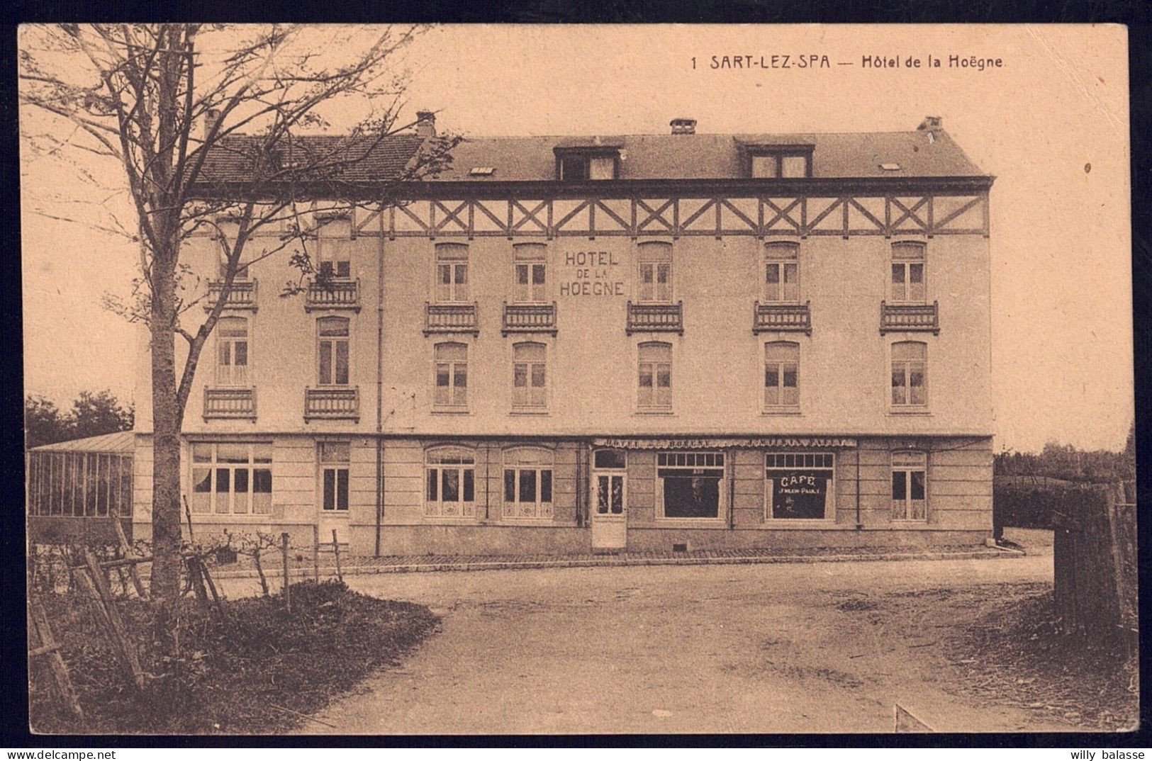 +++ CPA - SART LEZ SPA - Hôtel De La Hoegne - Café // - Jalhay