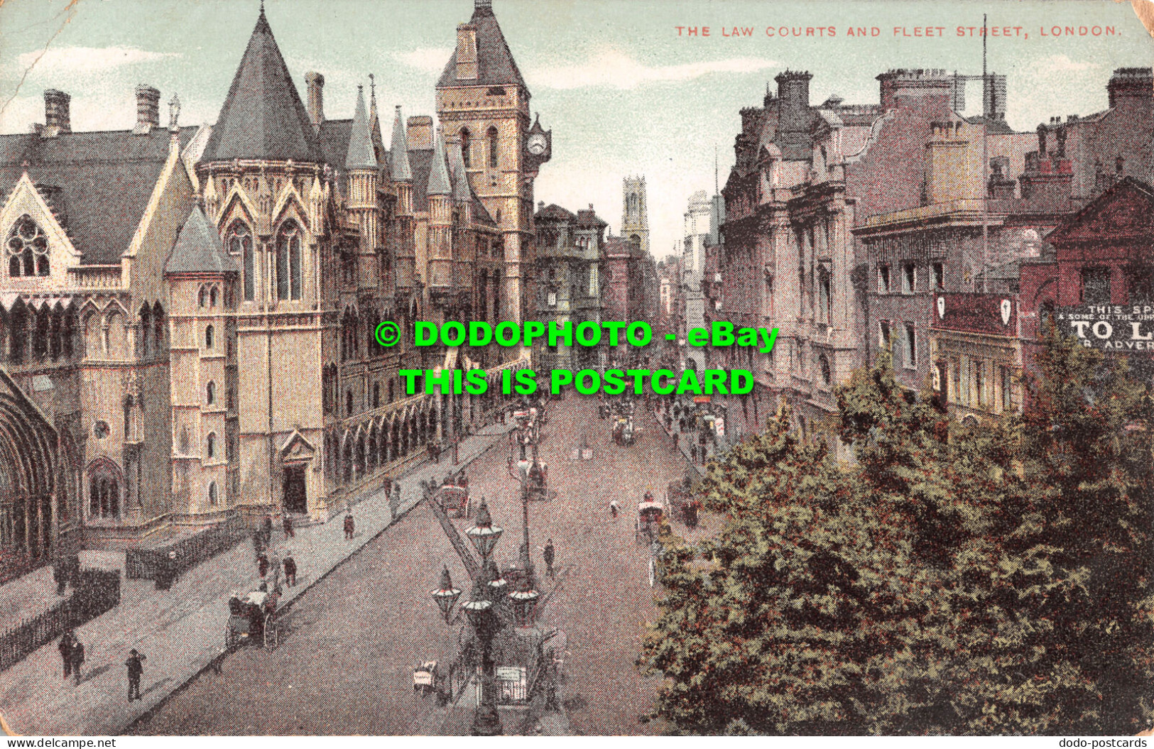 R507890 London. The Law Courts And Fleet Street - Other & Unclassified