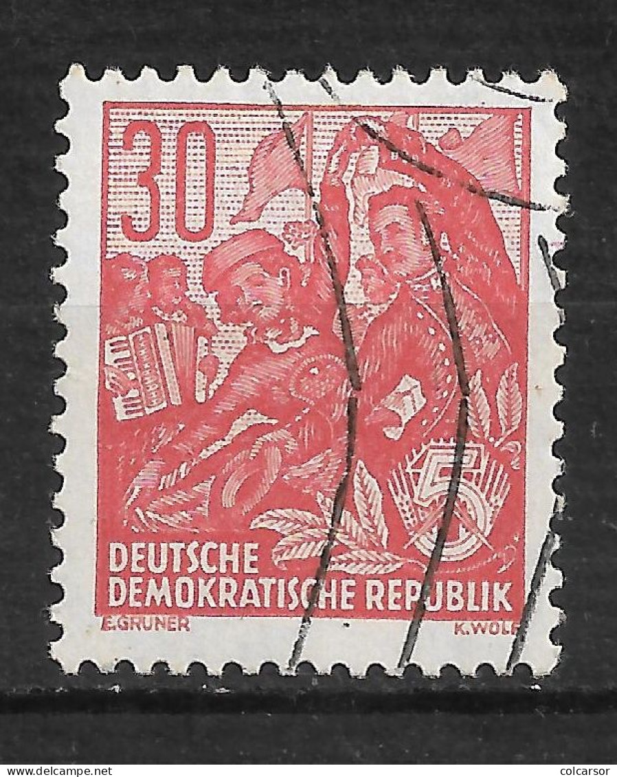 ALLEMAGNE   REPUBLIQUE DÉMOCRATIQUE  N°   128    " PLAN QUINQUENNAL  " - Used Stamps