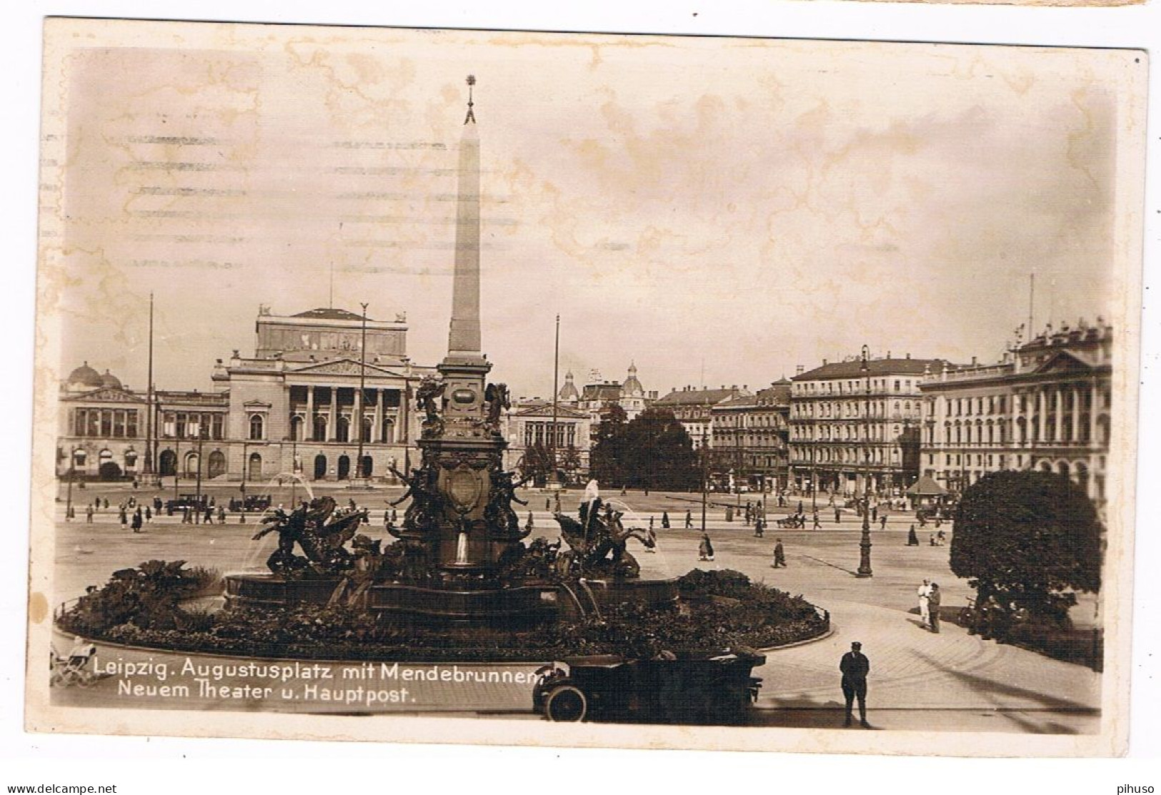 D-17060   LEIPZIG : Augustusplatz Mit Mendebrunnen - Leipzig