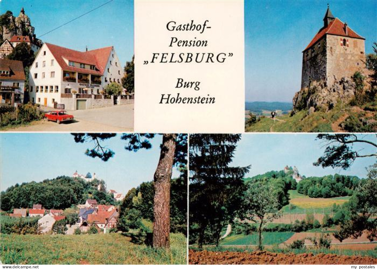73884435 Hersbruck Gasthof Pension Felsburg Burg Hohenstein Panorama Hersbruck - Hersbruck