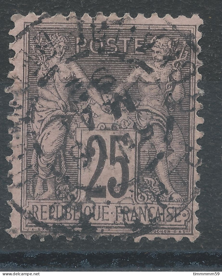 Lot N°82810   N°97, Oblitéré Cachet à Date De PARIS.38 "R.CLAUDE BERNARD" - 1876-1898 Sage (Tipo II)