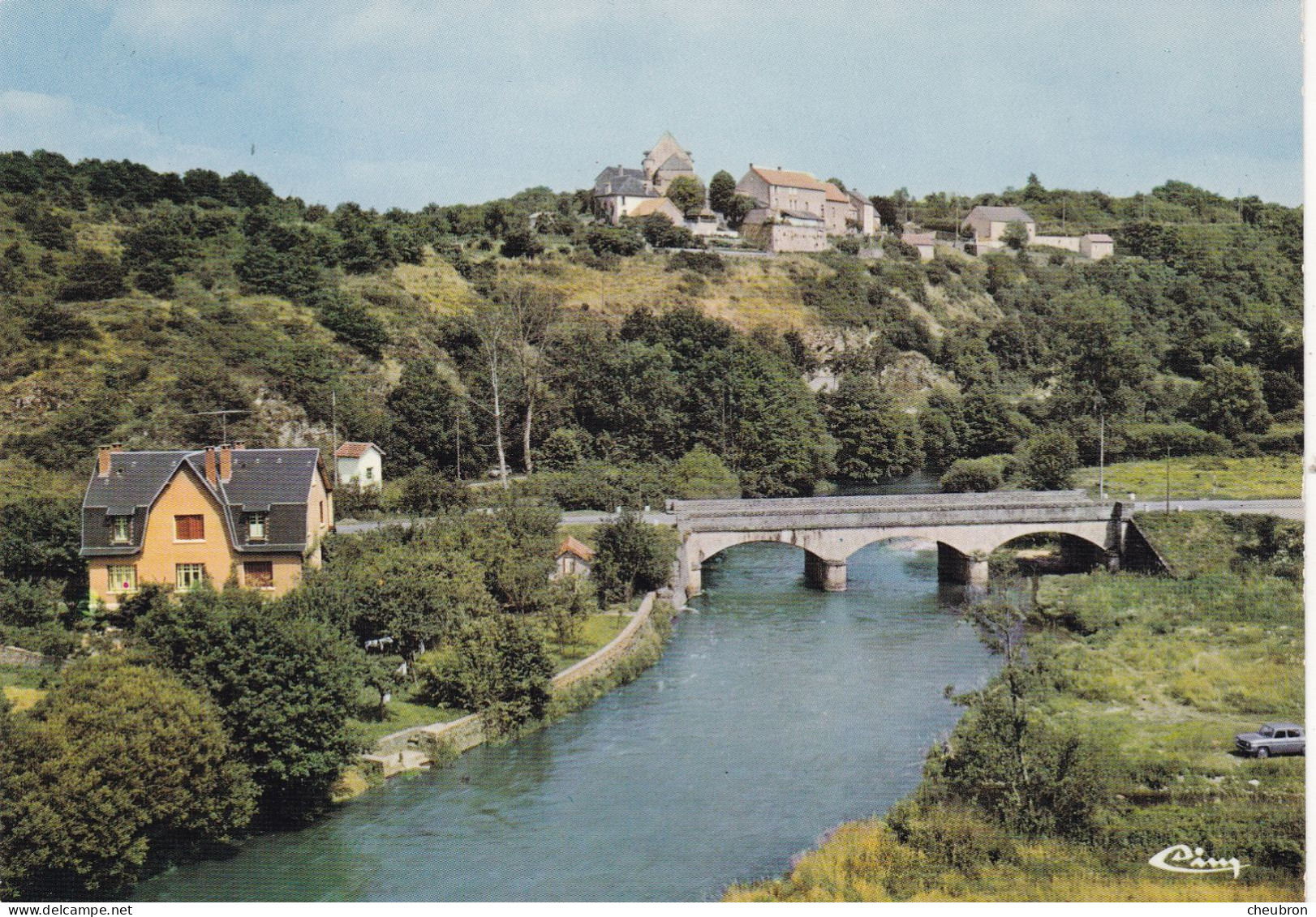 23. GLENIC. CPSM.  VALLEE DE LA CREUSE . - La Courtine