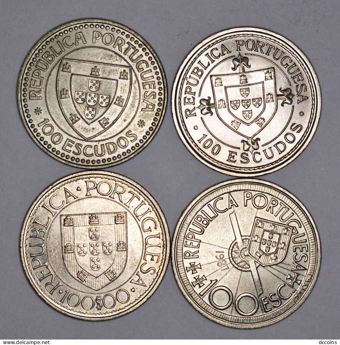 Golden Age Of Portuguese Discoveries - 1º Set 100 Escudos (4 Coins) 1987 - Portugal