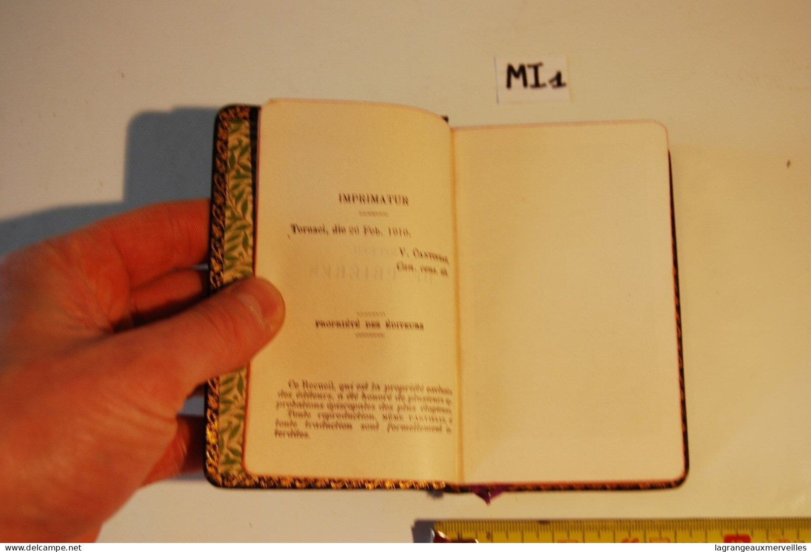 MI1 Ancien Missel - Religion - Old Missal - Ex Messale - Tournai 1910 - Godsdienst