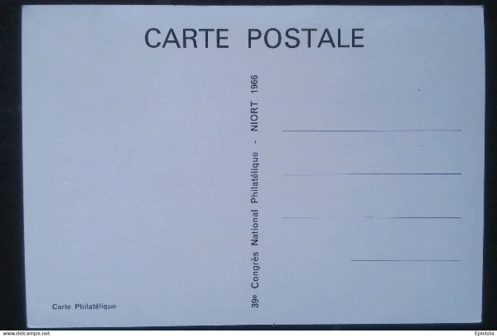 ► Carte Maximum Card.    Ville De NIORT  1966 Dessin Cami - 1960-1969