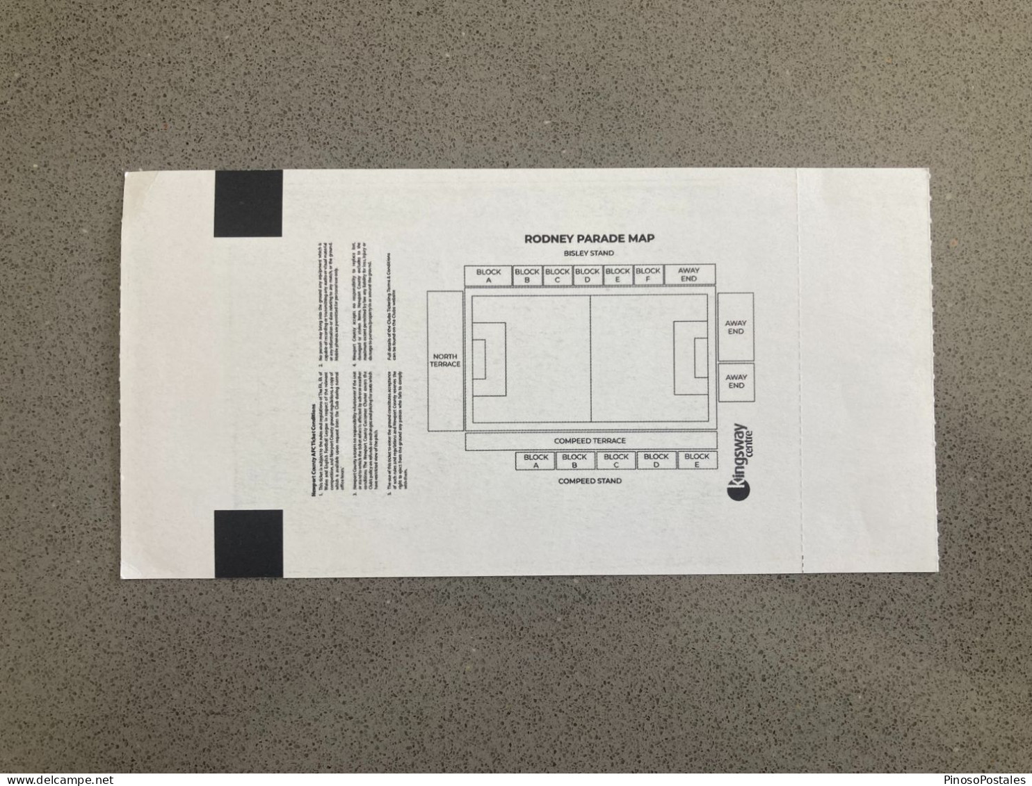 Newport County V Portsmouth 2022-23 Match Ticket - Match Tickets