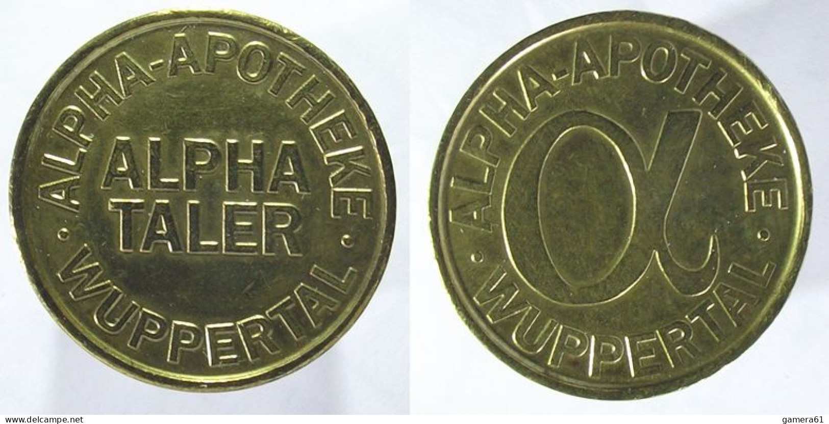 00634 GETTONE TOKEN JETON VENDING APOTHEKE ALPHA TALER WUPPERTAL - Sonstige & Ohne Zuordnung