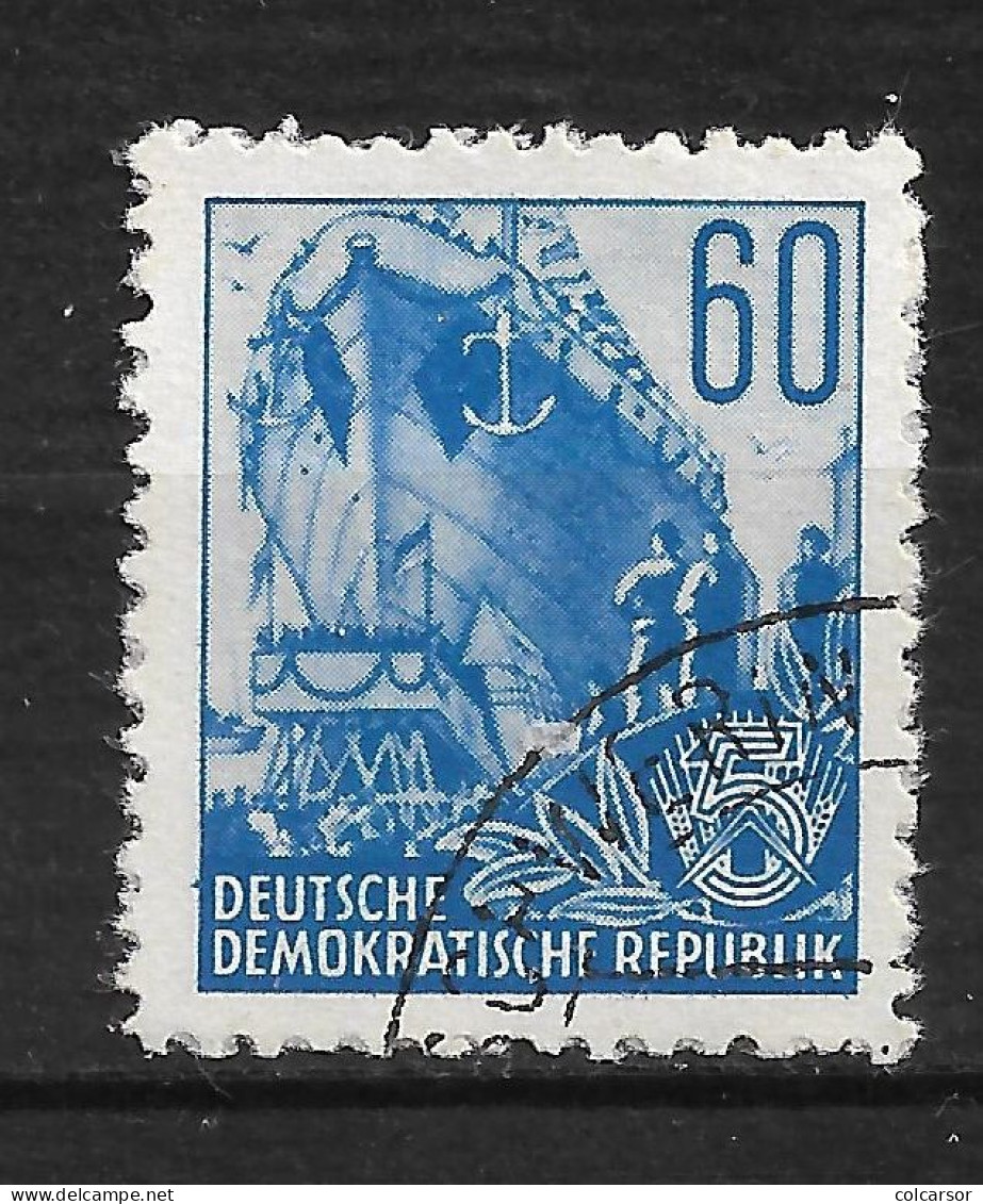 ALLEMAGNE   REPUBLIQUE DÉMOCRATIQUE  N°   132    " PLAN QUINQUENNAL  " - Used Stamps