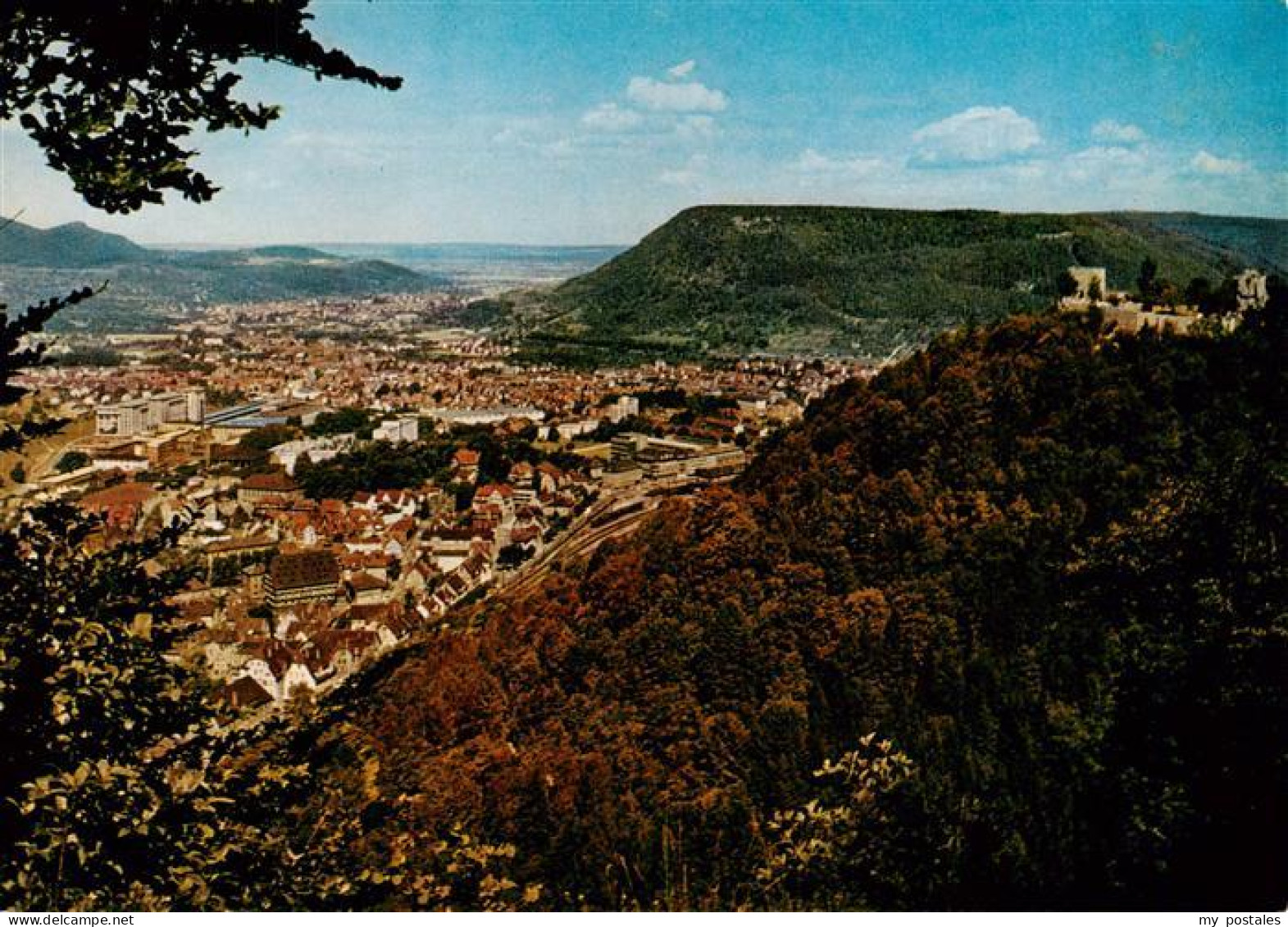 73884388 Geislingen  Steige Panorama Blick Zur Burgruine Helfenstein  - Geislingen