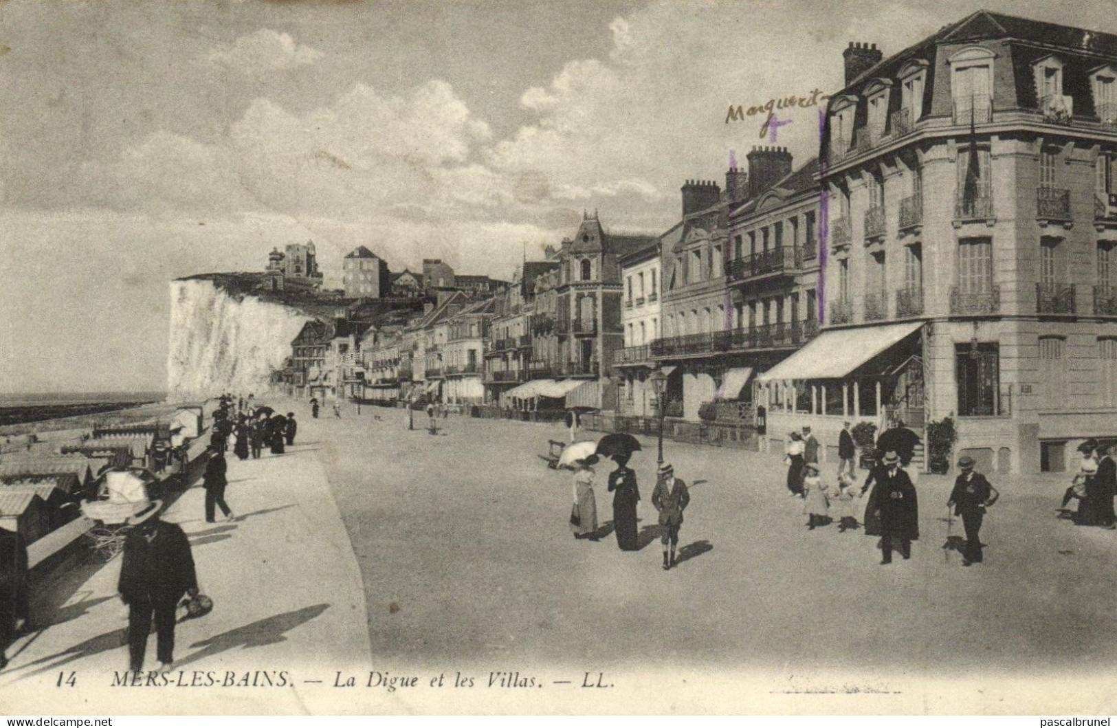 MERS LES BAINS - LA DIGUE ET LES VILLAS - Mers Les Bains