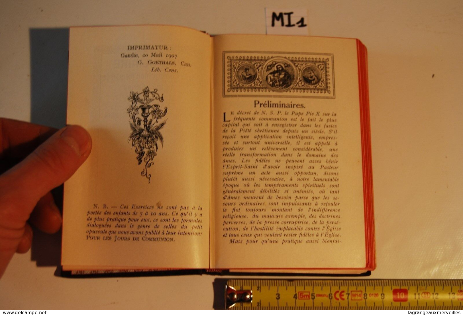 MI1 Ancien Missel - Religion - Old Missal - Ex Messale - Gand 1907 - Godsdienst