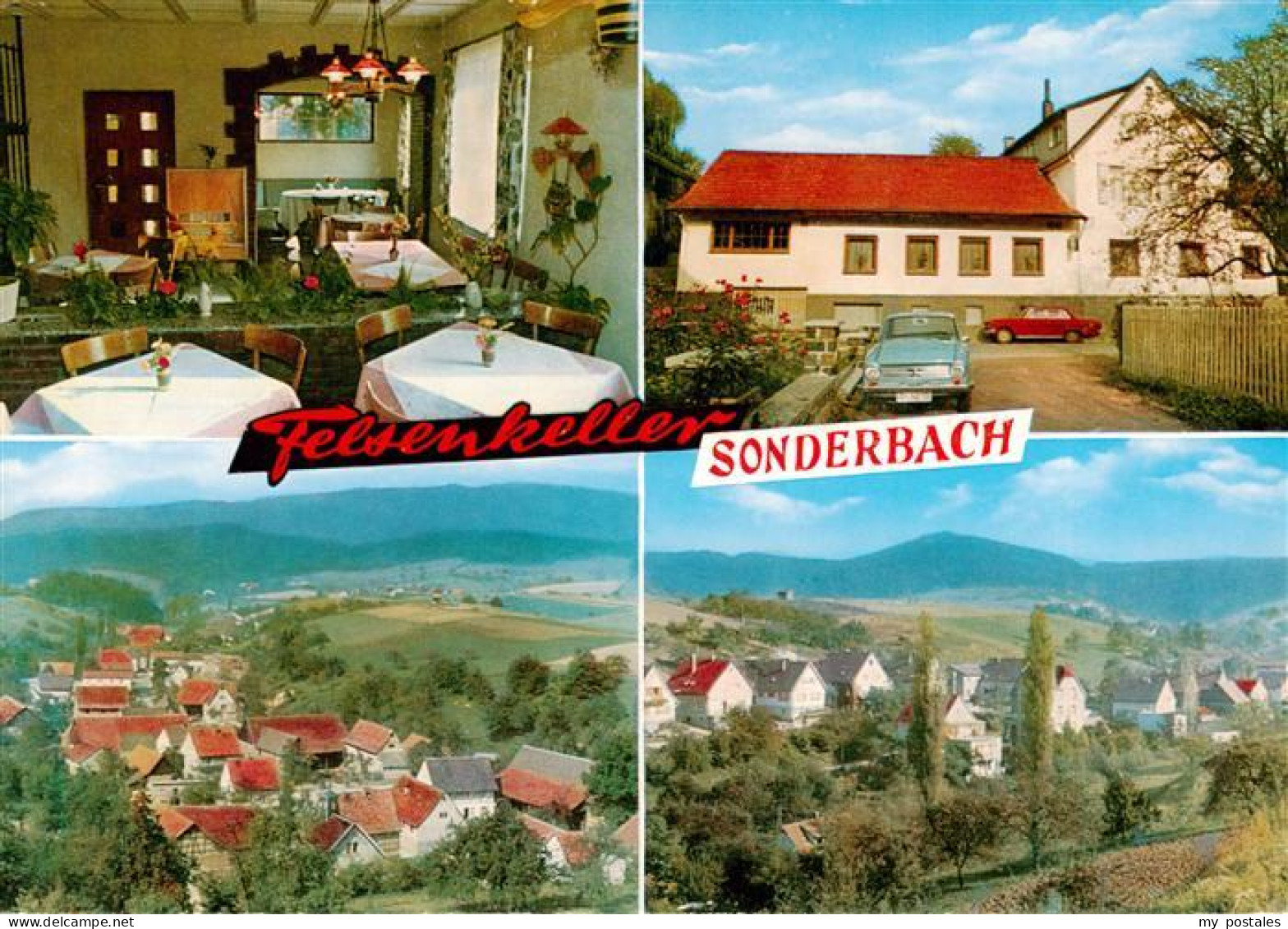 73884352 Sonderbach Gasthaus Pension Felsenkeller Gaststube Panorama Sonderbach - Heppenheim
