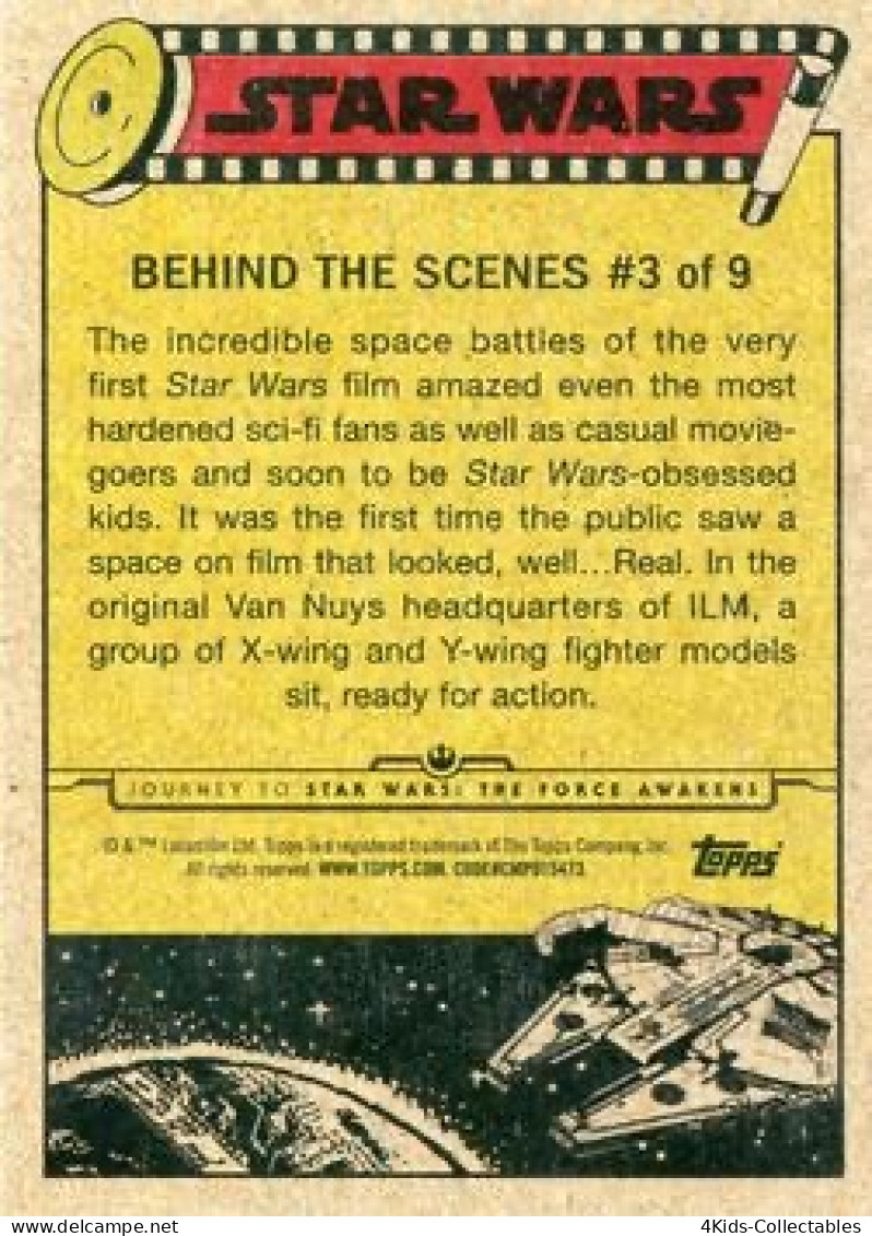 2015 Topps STAR WARS Journey To The Force Awakens "Behind The Scenes" 3 Model Mayhem - Star Wars