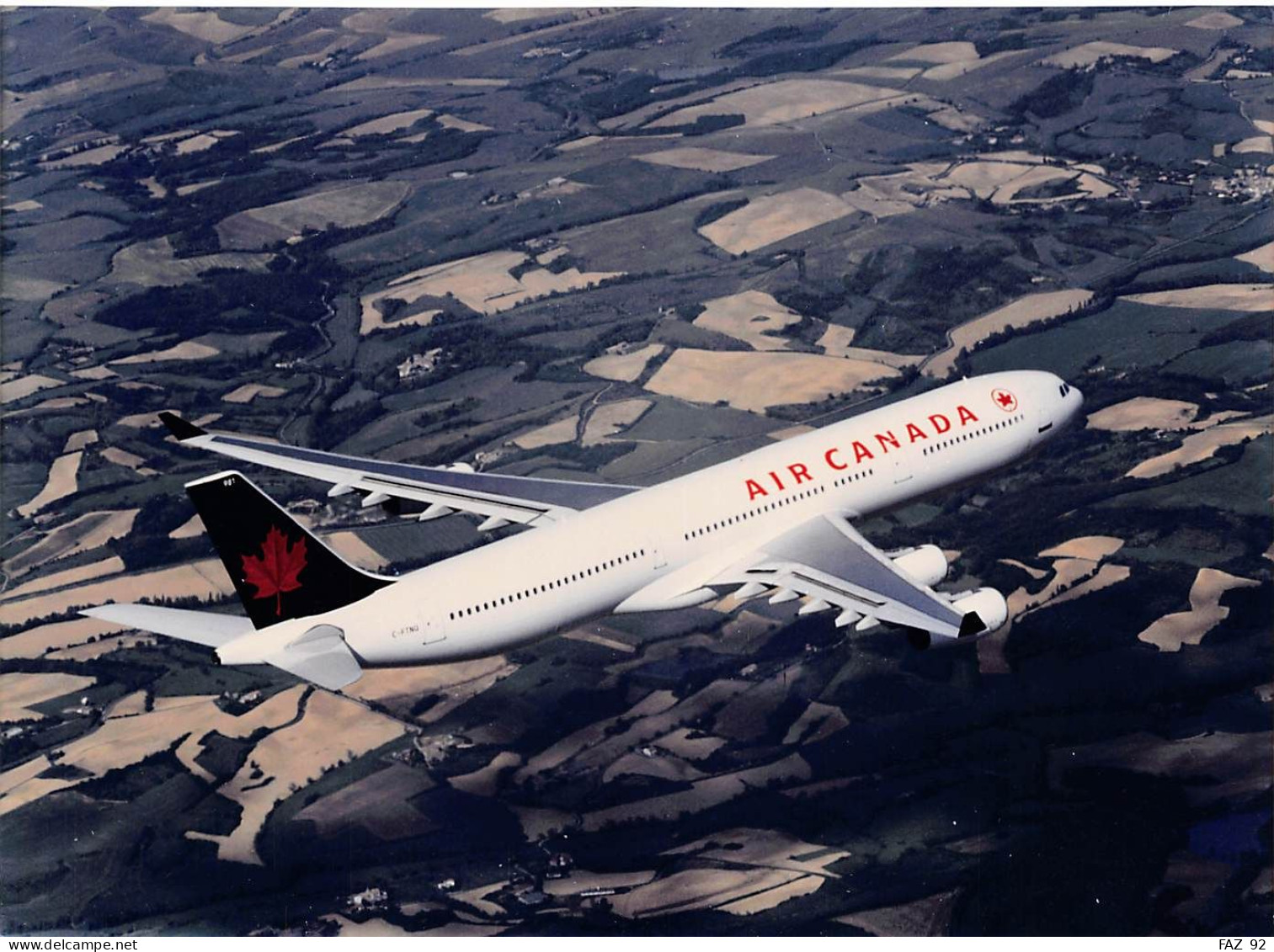 Airbus A340-300 - Air Canada - 180 X 130 Mm. - Photo Presse Originale - Luftfahrt