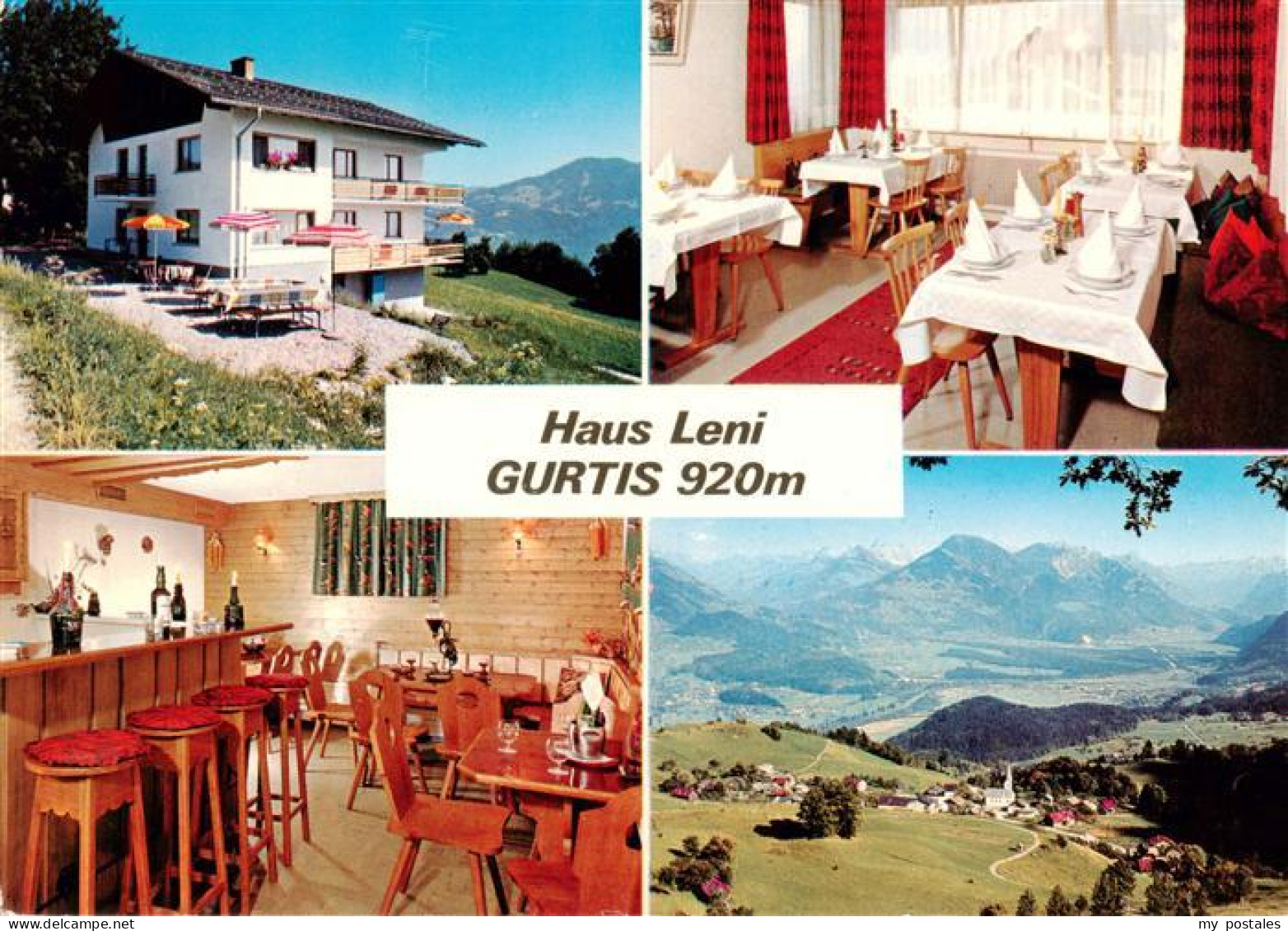 73884322 Gurtis Nenzing Vorarlberg AT Haus Leni Bar Gastraum Panorama  - Autres & Non Classés