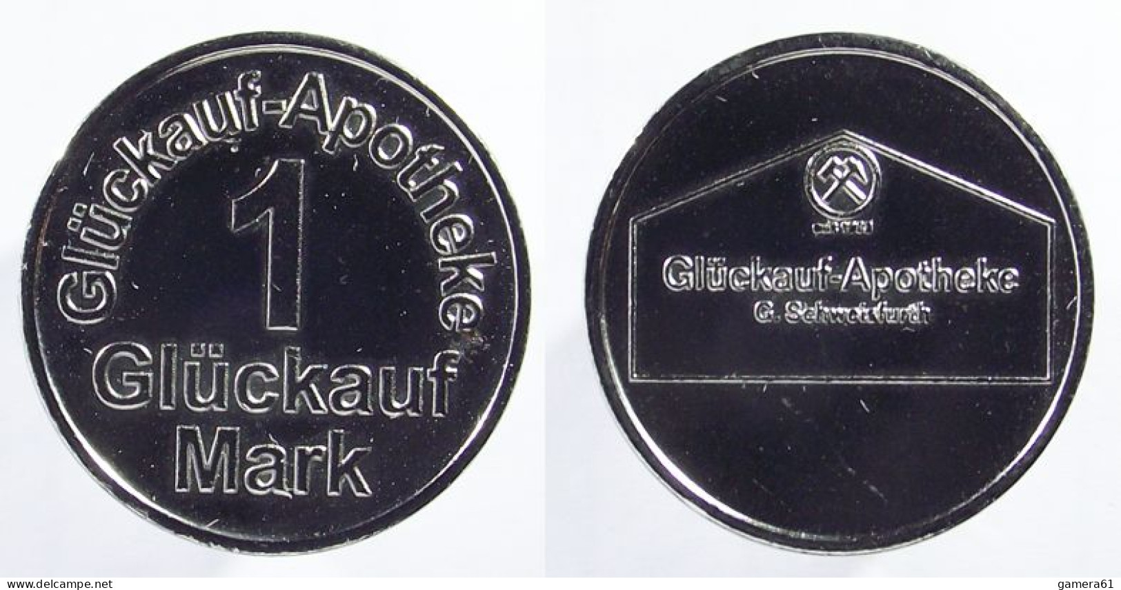 00642 GETTONE TOKEN JETON VENDING APOTHEKE Gluckauf Apotheke Mark - Altri & Non Classificati