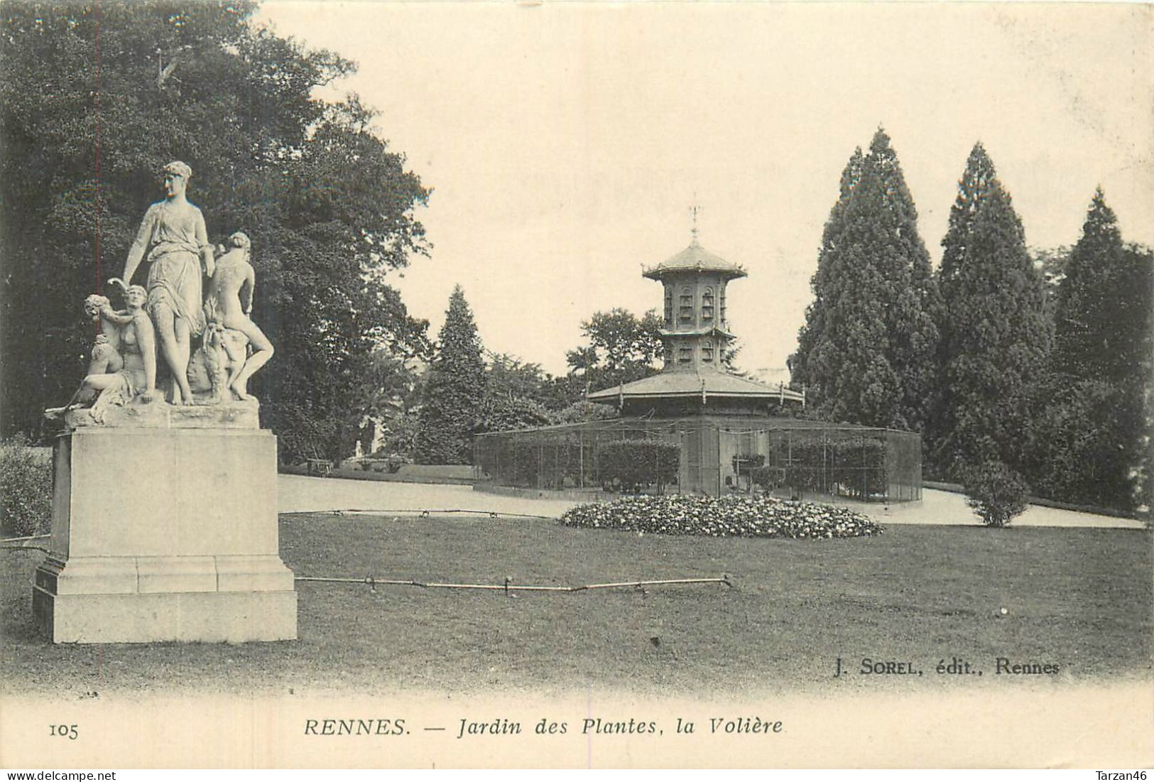 25.04.2024 - B - 105. RENNES -  Jardin Des Plantes, La Volière - Rennes