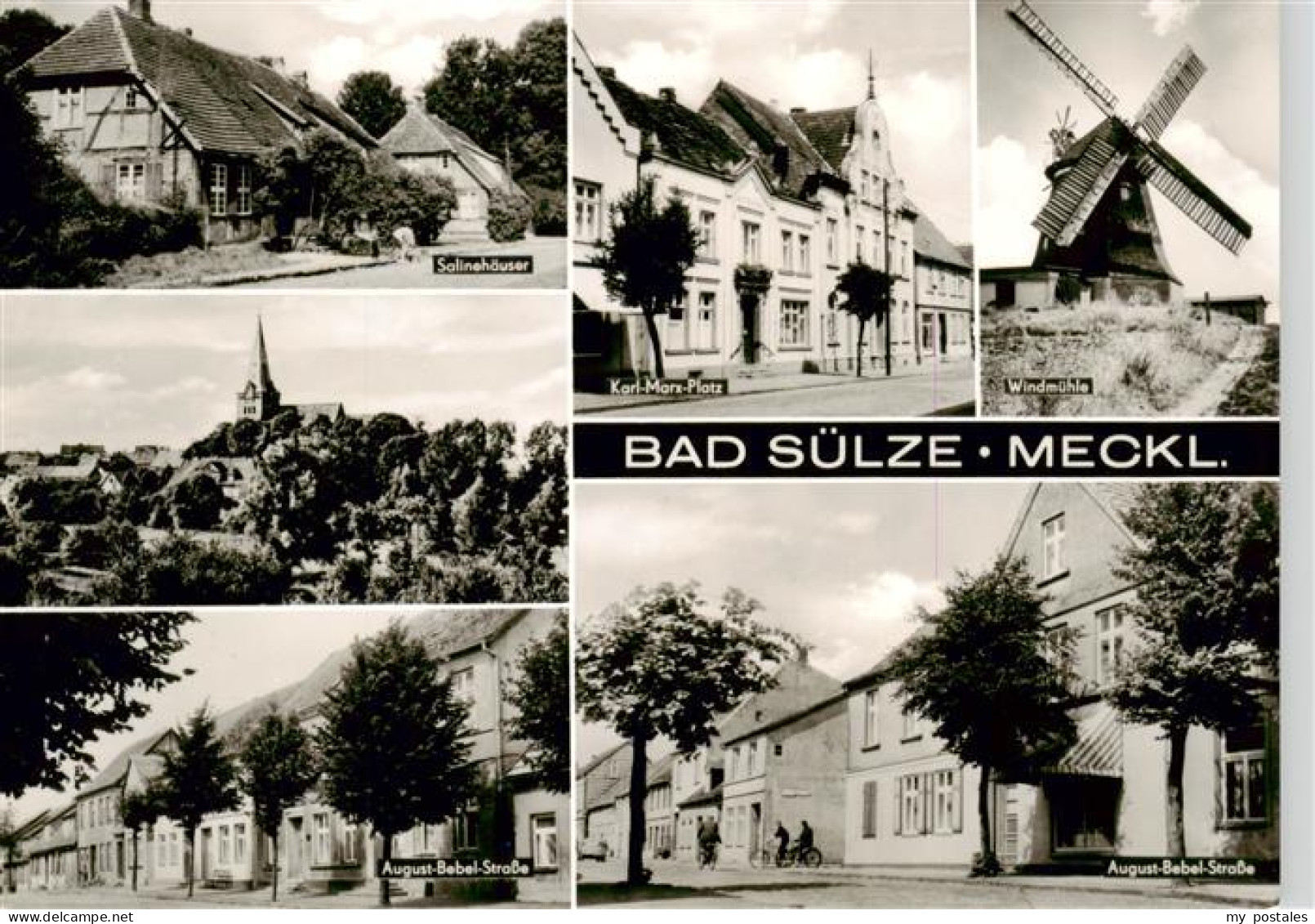 73884243 Bad Suelze Salinehaeuser Blick Zur Kirche August-Bebel-Strasse Karl-Mar - Autres & Non Classés