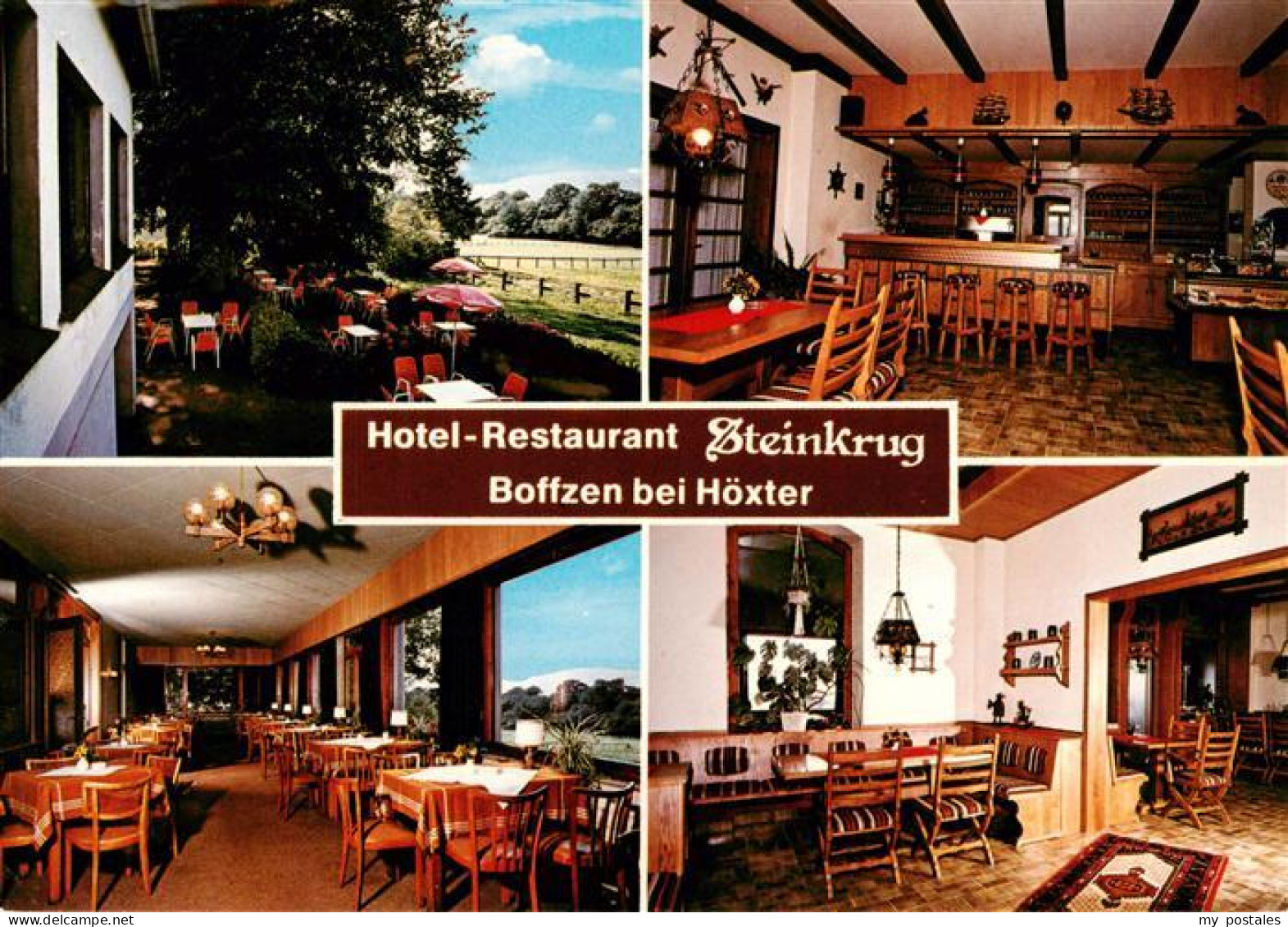 73884201 Hoexter Weser Hotel Steinkrug Restaurant Cafe Pension Terrasse Hoexter - Höxter