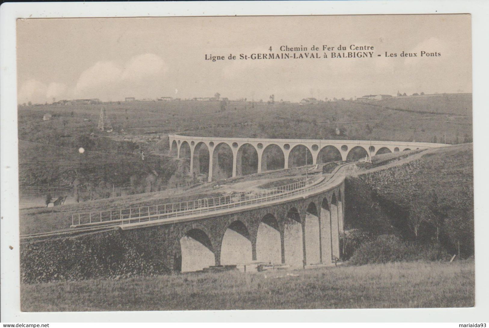 LIGNE DE SAINT GERMAIN LAVAL A BALBIGNY - LOIRE - LES DEUX PONTS - Saint Germain Laval