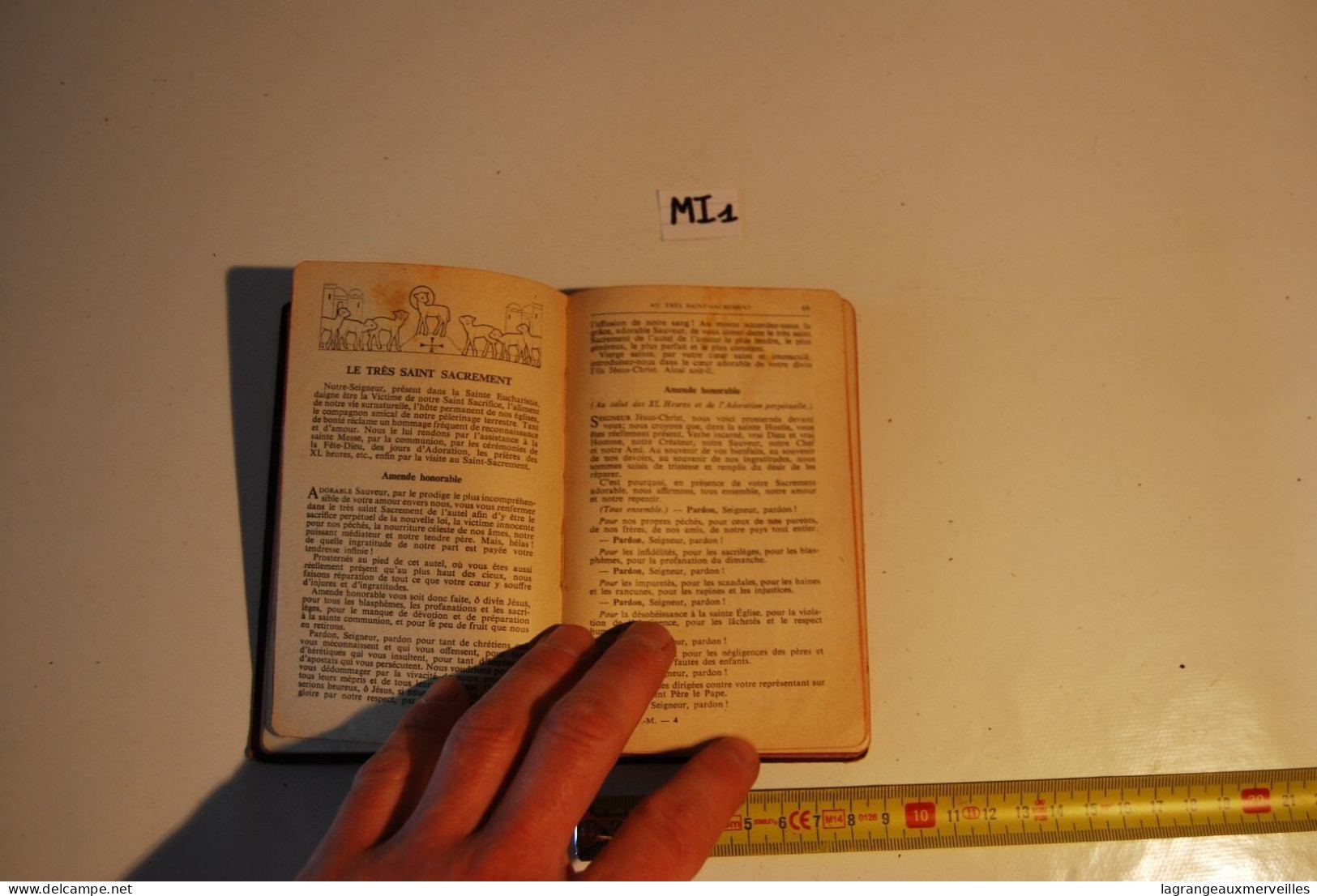 MI1 Ancien Missel - Religion - Old Missal - Ex Messale - Hosanna 1955 - Godsdienst