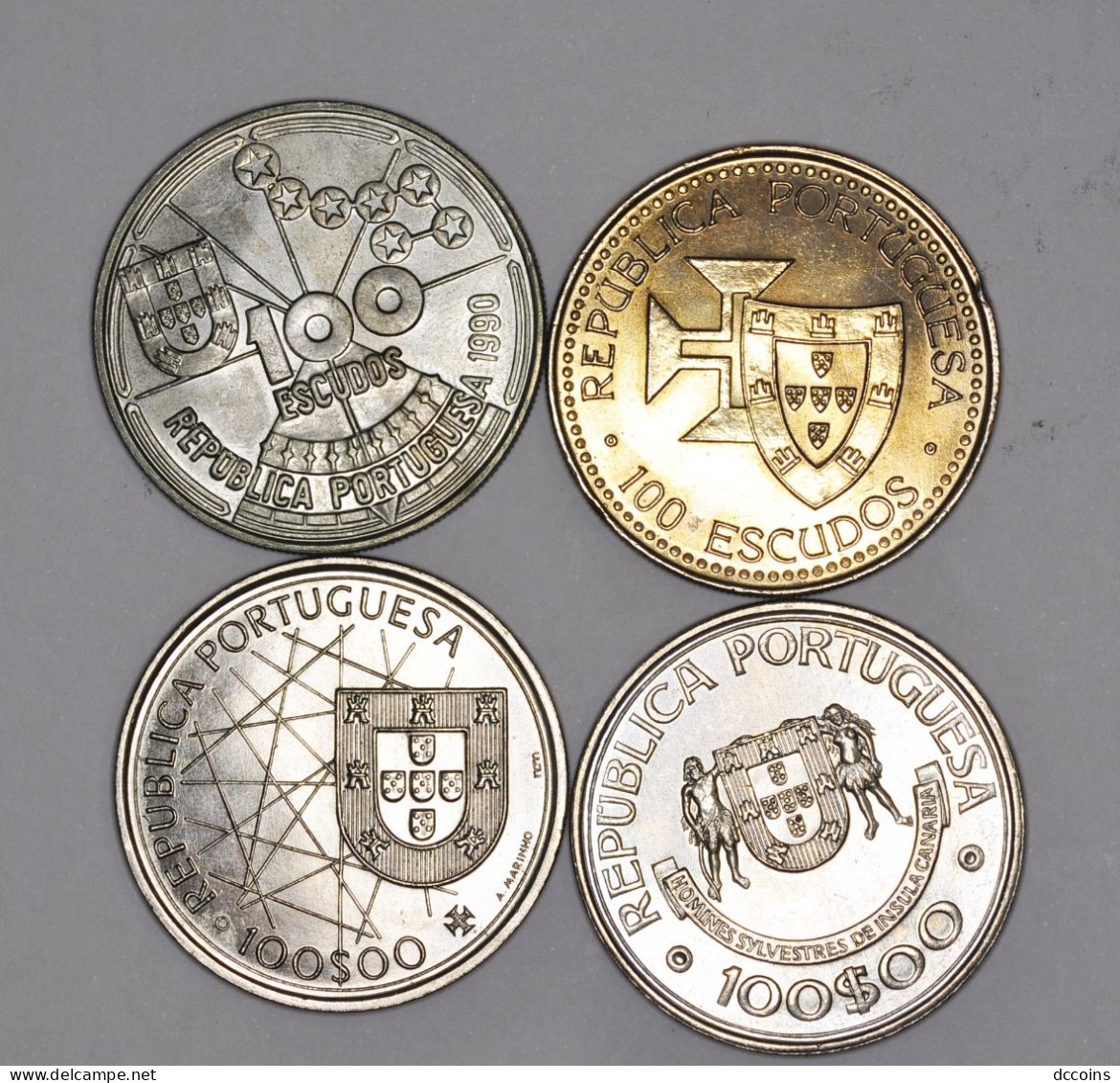 Golden Age Of Portuguese Discoveries - 2º Set 100 Escudos (4 Coins) 1989 - Portogallo