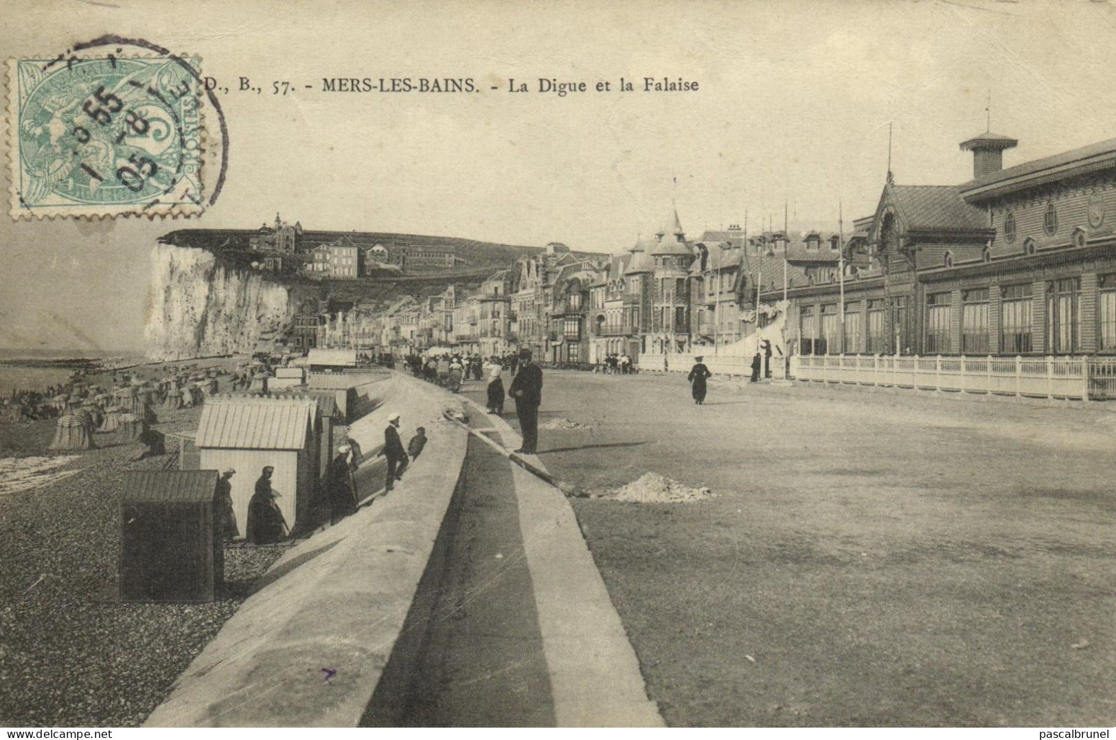 MERS LES BAINS - LA DIGUE ET LA FALAISE - Mers Les Bains