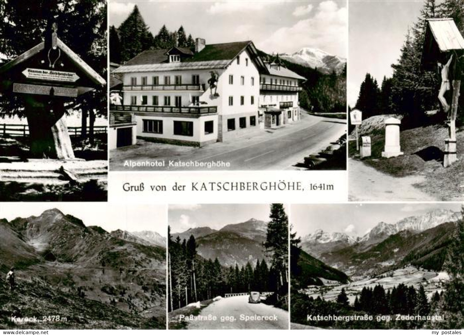 73884143 Katschberghoehe Rennweg AT Alpenhotel Katschberghoehe Wegekreuz Kareck  - Autres & Non Classés