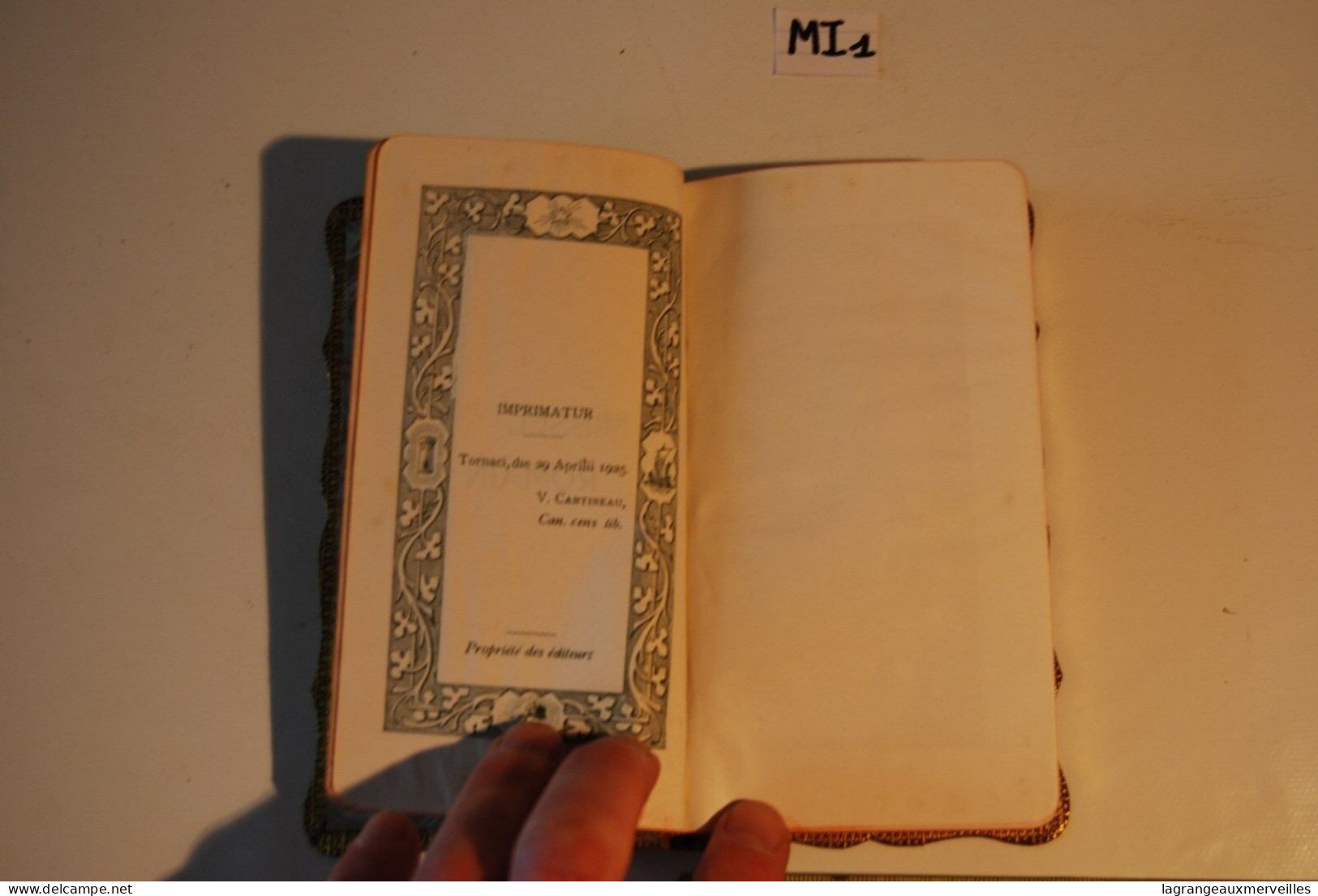 MI1 Ancien Missel - Religion - Old Missal - Ex Messale - Tournai 1925 - Religion