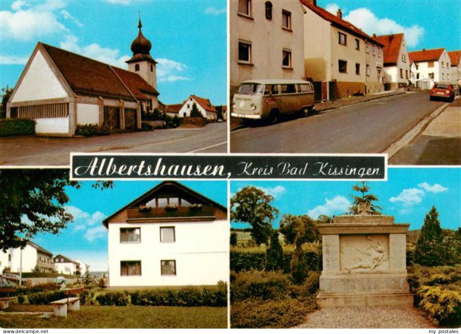 73884110 Albertshausen Bad Kissingen Kirche Strassenpartien Gedenkstaette Albert - Bad Kissingen