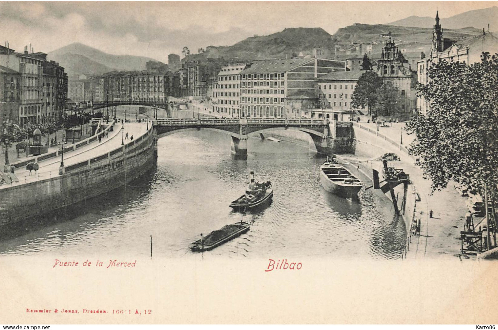 Bilbao * Puente De La Merced * Péniche Barge Chaland Batellerie * Espana Vizcaya - Vizcaya (Bilbao)