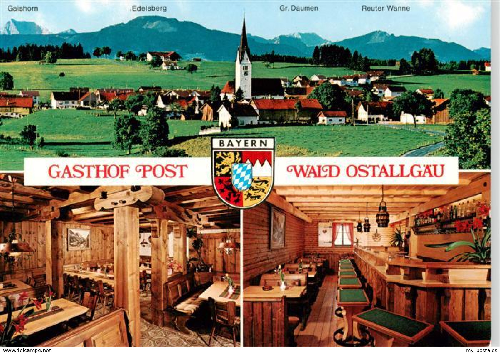 73884101 Wald_Allgaeu Panorama Gasthof Post Gastraeume Bar - To Identify