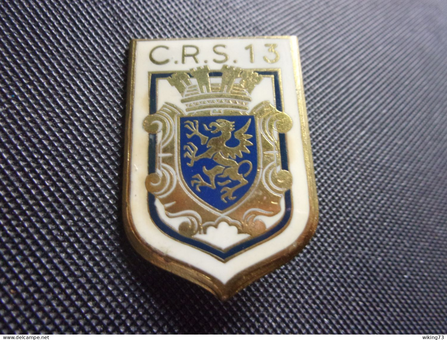 Insigne Compagnie Républicaine De Sécurité N° 13 - CRS - Police - Saint-Brieuc - Police & Gendarmerie