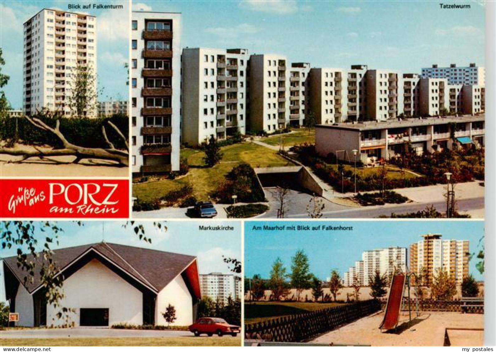 73884052 Porz Koeln Rhein Falkenturm Tatzelwurm Markuskirche Am Maarhof Mit Falk - Koeln