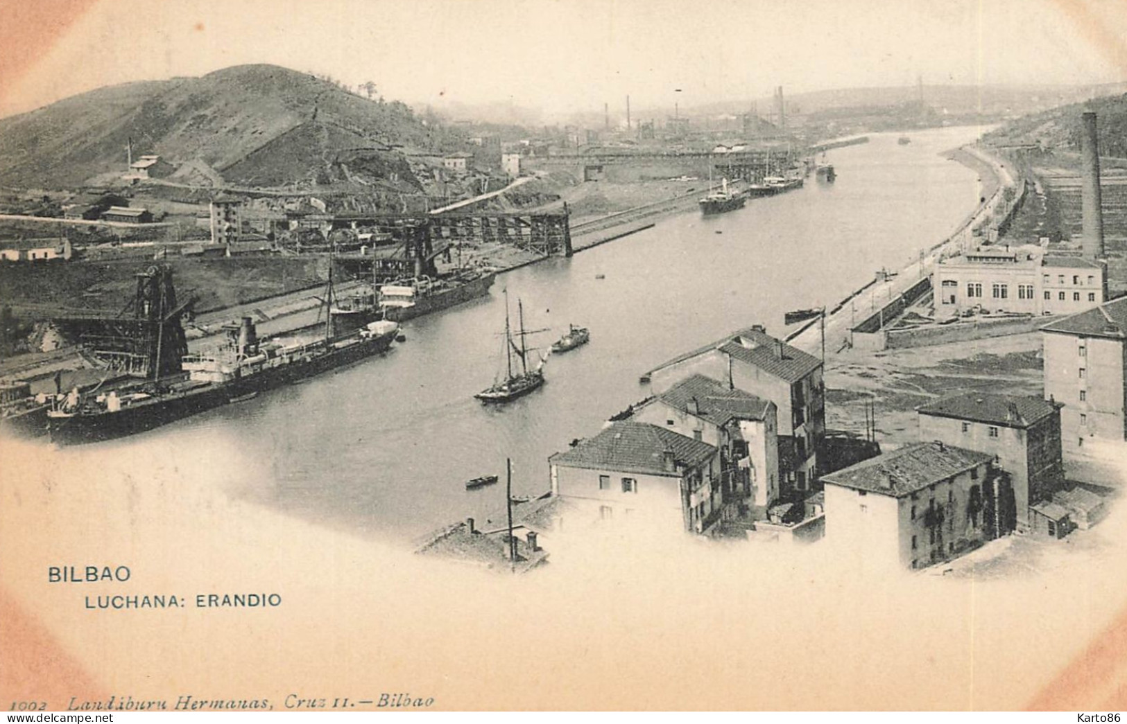 Bilbao * Luchana , Erandio * Bateaux Commerce Cargo * Espana Vizcaya - Vizcaya (Bilbao)